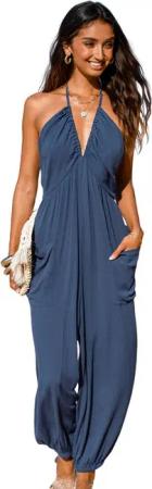 Cupshe Jumpsuit Ärmelloser Jumpsuit mit breitem