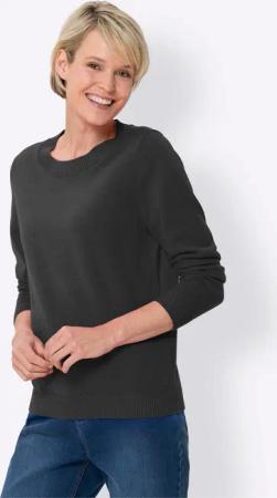 Sieh an! Strickpullover Langarm-Pullover