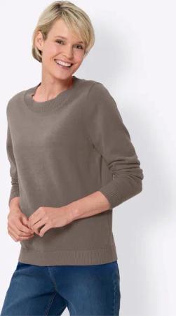 Sieh an! Strickpullover Langarm-Pullover