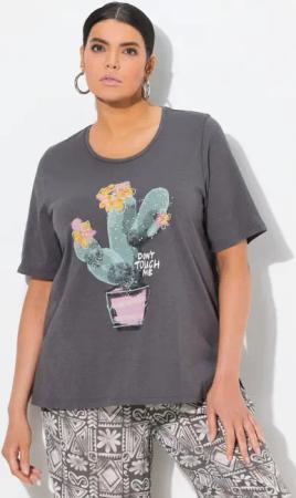 Ulla Popken T-Shirt T-Shirt Kaktus Classic