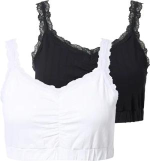 Ulla Popken Bustier Bustiers 2er-Pack Spitzenkante