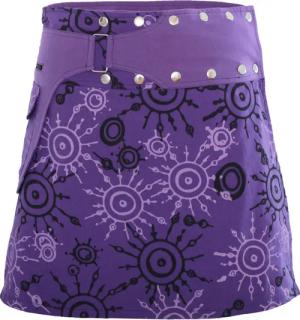 PUREWONDER Wickelrock Damen Rock mit auffälligem