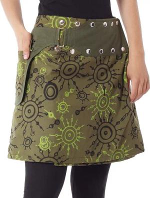 PUREWONDER Wickelrock Damen Rock mit auffälligem