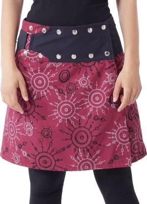 PUREWONDER Wickelrock Damen Rock mit auffälligem