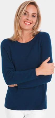 GOLDNER Strickpullover Kaschmirpullover mit U-Boot Ausschnitt