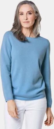 GOLDNER Strickpullover Kaschmirpullover mit U-Boot Ausschnitt