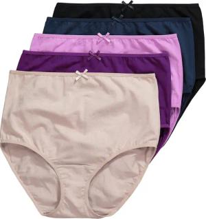 Ulla Popken Slip Maxislips 5er-Pack einfarbig