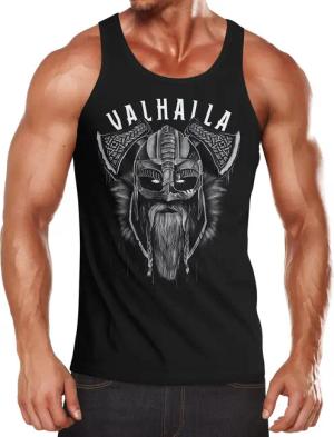 Neverless Tanktop Herren Tank-Top Aufdruck Valhalla