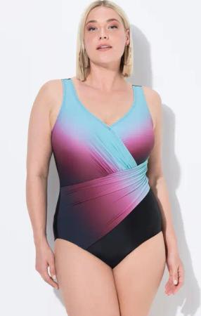 Ulla Popken Badeanzug Badeanzug Farbverlauf Softcups