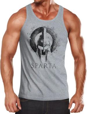 Neverless Tanktop Herren Tank-Top Aufdruck Sparta
