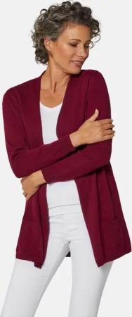 GOLDNER Strickjacke Langarm Feinstrick-Cardigan
