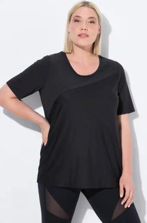 Ulla Popken T-Shirt Funktionsshirt schnelltrocknend Rundhals
