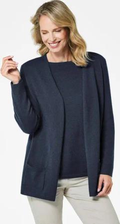 GOLDNER Strickjacke Langarm Feinstrick-Cardigan