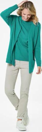 GOLDNER Strickjacke Kuschelweiche Kaschmir-Strickjacke