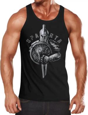 Neverless Tanktop Herren Tank-Top Aufdruck Sparta