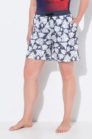 Ulla Popken Jeansshorts Aktiv-Shorts Mesh Fische