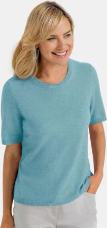 GOLDNER Kurzarmpullover Halbarmpullover mit Rundhals aus