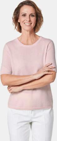 GOLDNER Kurzarmpullover Halbarmpullover mit Rundhals aus