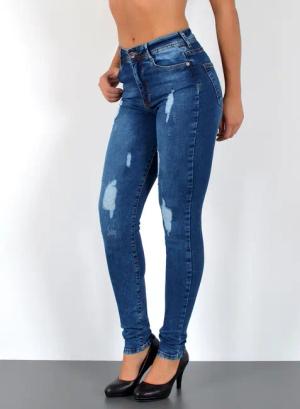 ESRA Skinny-fit-Jeans S600 Damen Skinny Fit