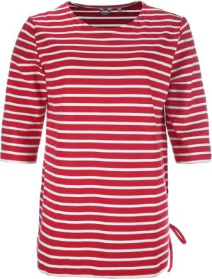 modAS Rundhalsshirt Damen Long-Shirt 1/2-Arm Streifen