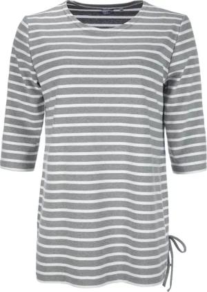 modAS Rundhalsshirt Damen Long-Shirt 1/2-Arm Streifen