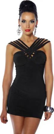 Atixo Minikleid Extravagantes Party-Minikleid Clubkleid Abendkleid