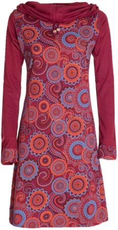 Vishes Jerseykleid Langarm Kleid Schal-Kleid Winterkleider