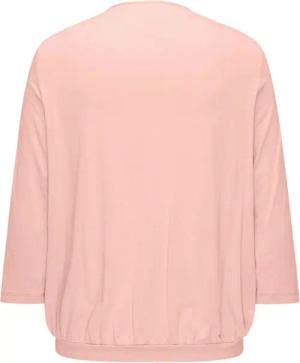 GOLDNER Kurzarmbluse Kurzgröße: Chiffon-Shirt gelb, Rundhals