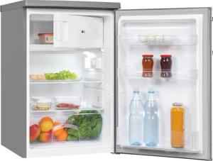 exquisit Kühlschrank KS16-4-HE-040E inoxlook, 85,5 cm