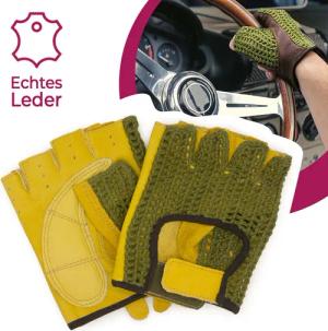 Adapter Universe Lederhandschuhe Autofahrer Handschuhe Retro