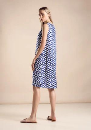 STREET ONE Maxikleid Print Kleid ärmellos