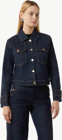 Comma Jeansjacke Raw-Denim (1, 1-St) Boxy,