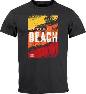 Neverless Print-Shirt Herren T-Shirt Sommer Venice