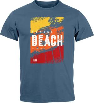Neverless Print-Shirt Herren T-Shirt Sommer Venice