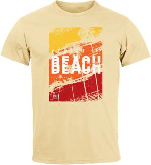 Neverless Print-Shirt Herren T-Shirt Sommer Venice