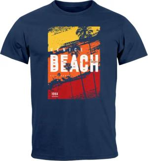 Neverless Print-Shirt Herren T-Shirt Sommer Venice