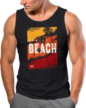 Neverless Tanktop Herren Tank-Top Sommer Venice