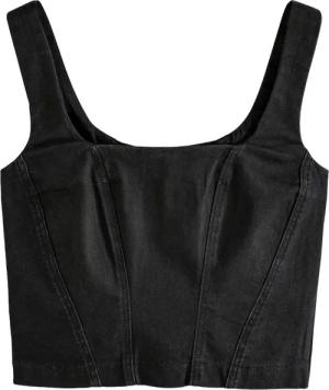 Next Trägertop Korsett-Oberteil aus Jeans (1-tlg)