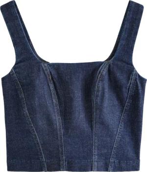 Next Trägertop Korsett-Oberteil aus Jeans (1-tlg)