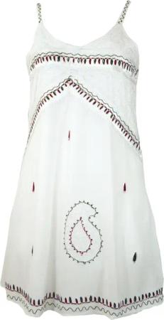 Guru-Shop Midikleid Besticktes indisches Kleid, Boho