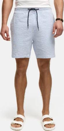 Indicode Chinoshorts INAlizzo aus Seersucker-Material für