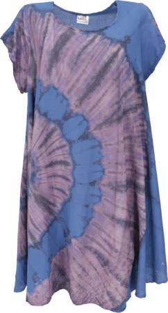 Guru-Shop Midikleid Batik Tunika, Midikleid, Strandkleid,