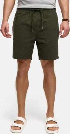 Indicode Chinoshorts INAlizzo aus Seersucker-Material für
