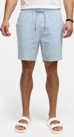 Indicode Chinoshorts INAlizzo aus Seersucker-Material für