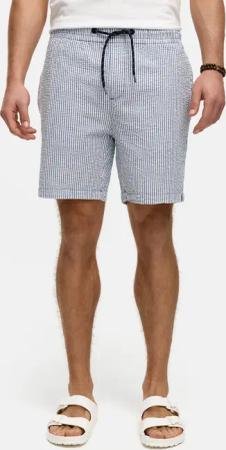 Indicode Chinoshorts INAlizzo aus Seersucker-Material für