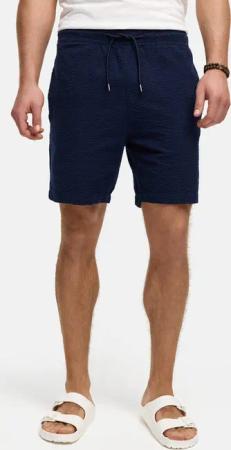 Indicode Chinoshorts INAlizzo aus Seersucker-Material für