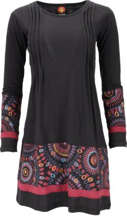 Guru-Shop Midikleid Baumwoll Minikleid Boho chic,