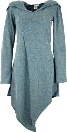 Guru-Shop Midikleid Pixikleid im Wickellook mit