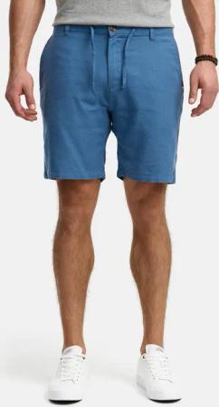 Indicode Chinoshorts INErwil aus Leinen-Mix mit