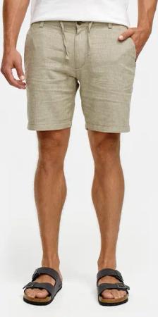 Indicode Chinoshorts INErwil aus Leinen-Mix mit